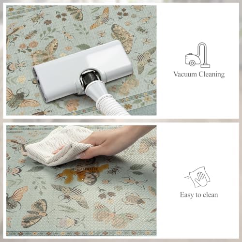 LEEVAN Anti Fatigue Kitchen Mats for Floor, Cushioned Kitchen Mat Set 2PCS