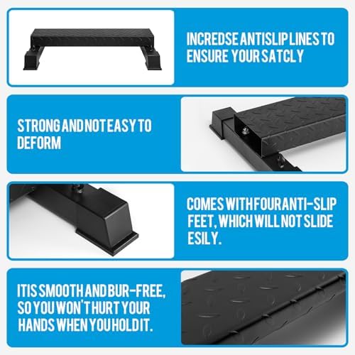 Steel Calf Raise Block, Heavy-Duty Stretch Platform, Leg Workout Equipment