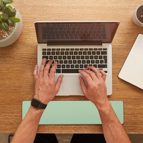 Sumgsn Green Keyboard Wrist Rest, Gel Wrist Pad for Keyboard 60%/68%/70%