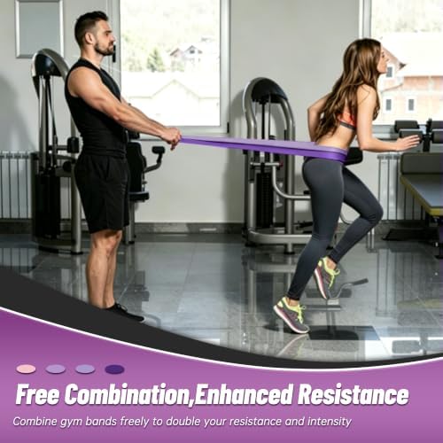 4-Level Resistance Bands for Working Out, Pull Up Assistance Bands
