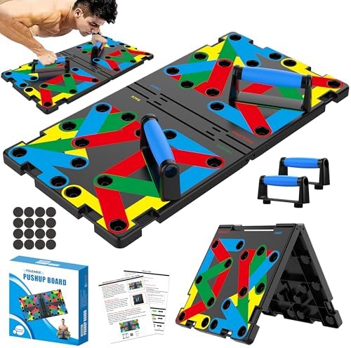 Push Up Board,Foldable Pushup Board for Man,Portable 30 in 1 Push Up Bar