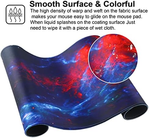 Large Gaming Mouse Pad with Stitched Edges,[27.5x11.8In] Extended Mouse Pad with Non-Slip Natural Rubber Base for Gamer/Desktop/Office/Home (70x30 Anying)
