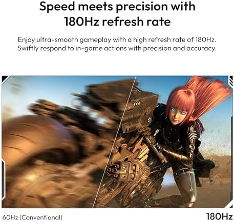 Pixio PX278 Wave White 27 inch 180Hz Refresh Rate Quad HD 1440p Resolution Fast IPS Panel 1ms GTG Response Time Built-in Speakers Gaming Monitor with AMD FreeSync