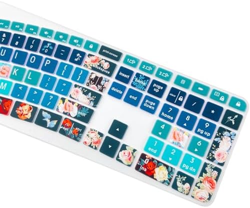 Silicone Keyboard Cover Compatible with Logitech Ergo K860 Ergonomic Keyboard US Layout, Logitech K860 Accessories, Rose