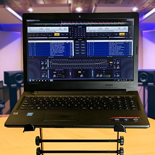 RockJam RJLP1 Adjustable DJ Laptop Stand, Anti Slip Desktop Riser