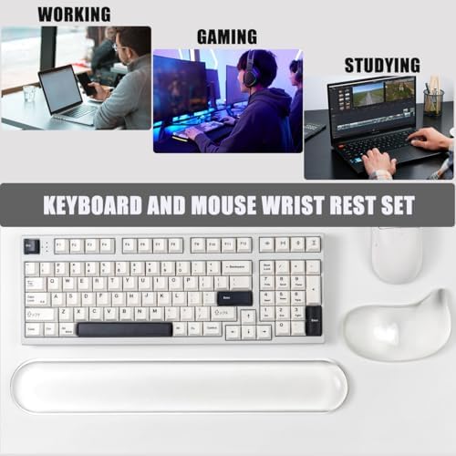 Gel Keyboard and Mouse Wrist Rest Set,Wrist Support for Computer Keyboard