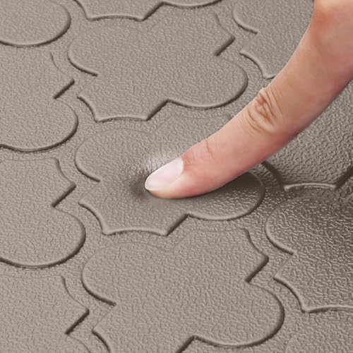 WISELIFE Kitchen Mat Cushioned Anti Fatigue Floor Mat, 17.3"x39", Brown