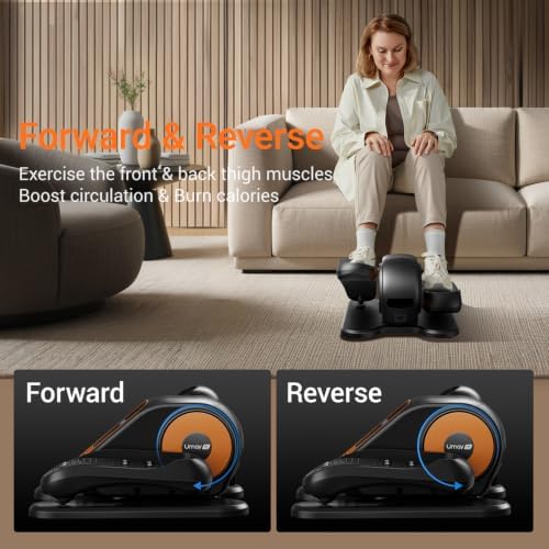 UMAY Under Desk Elliptical Eclipse Leg Exerciser Electric as seen on TV