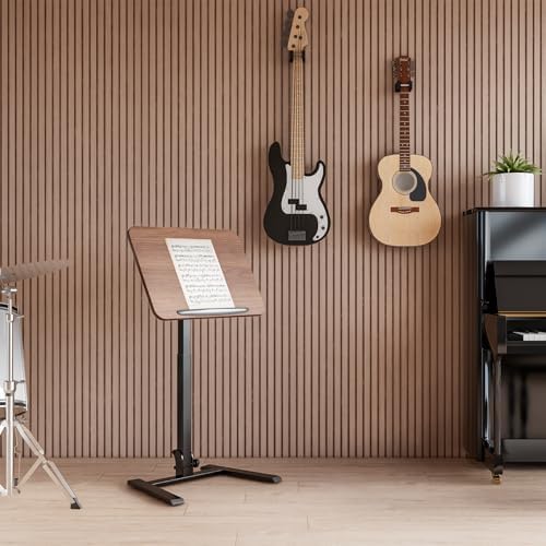 alawooder 25" Mobile Folding Desk: Pneumatic Sit-Stand, No Assembly