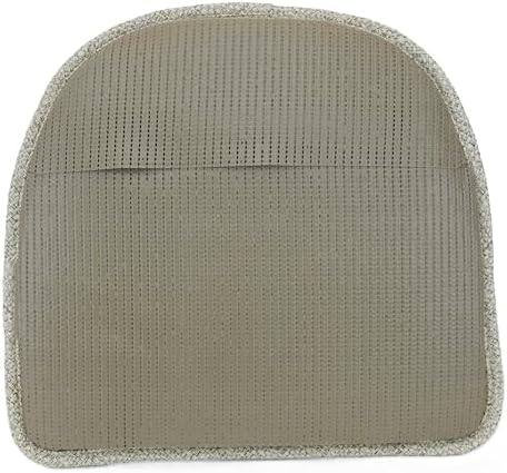 Klear Vu Raindrop The Gripper Non Slip Chair Cushions, Soft & Comfortable Seat Pad, Sitting Pillow for Kitchen, Dining or Office, 4 Count (Pack of 1), Linen