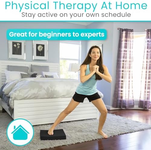 Vive Balance Pad - Foam Large Yoga Mat Trainer for Physical Therapy, Stability Workout, Knee and Ankle Exercise, Strength Training, Rehab - Chair Cushion for Adults, Kids, and Travel