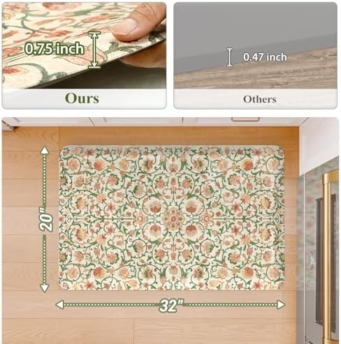 KIMODE Kitchen Mats for Floor Anti-Fatigue Cushioned Comfort Standing Mat