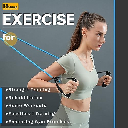 Resistance Bands with Handles and Door Anchor for Home Workouts