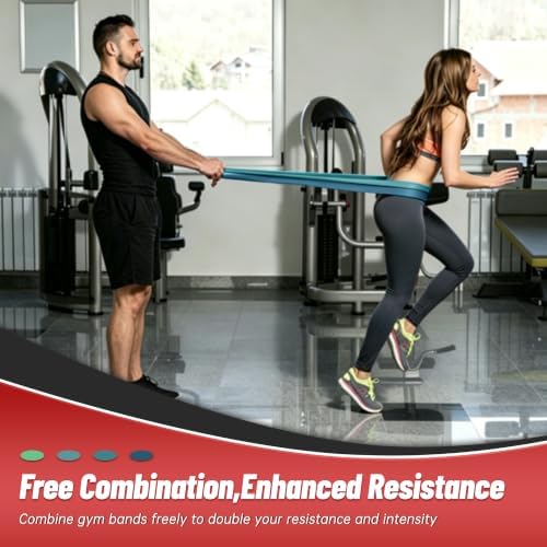 4-Level Resistance Bands for Working Out, Pull Up Assistance Bands