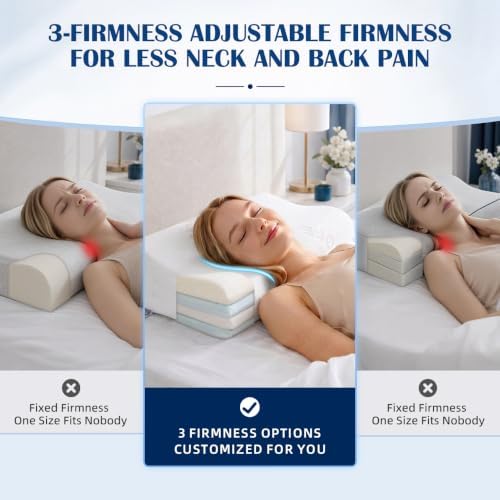 Contour Pillow - Adjustable Softness & Hardness for Ideal Support