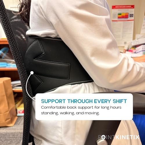 Trigger Point Support Brace – Adjustable Lower Back Support & Posture Corrector Belt with Removable Trigger Point Balls, Core & Spine Support, Large