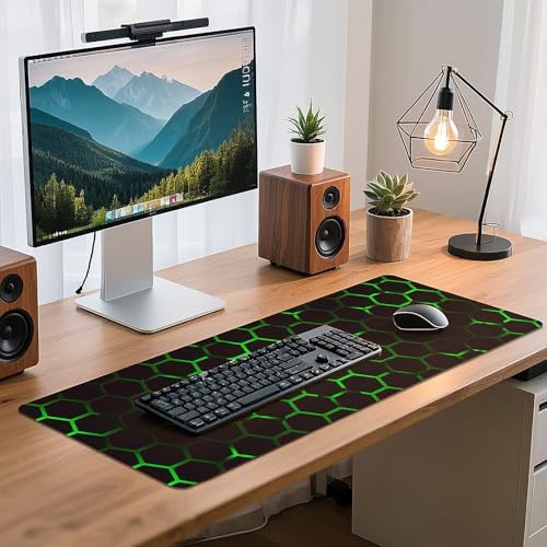Mouse Pad Gaming - Desk Mat for Keyboard and Mouse - Large Mouse Pads for Desk, Gaming Mousepad with Non-Slip Base, Desks Pad (31.5" X 11.8") for Game, Office and Home