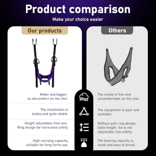 Cervical Neck Traction Device Over Door for Home Use Portable Neck Stretcher Hammock Decompression Home Physical Therapy