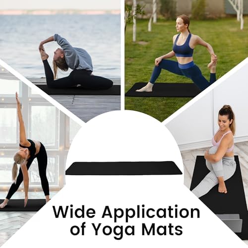 Fitvids 1/2-inch Thick High Density Exercise Yoga Mat with Carrying Strap