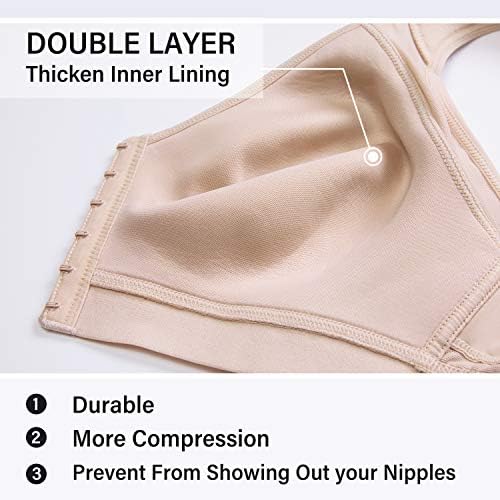 DELIMIRA Women's Front Closure Posture Support Bras