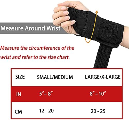 NuCamper Wrist Brace for Carpal Tunnel Night Wrist Support Right Left Hands