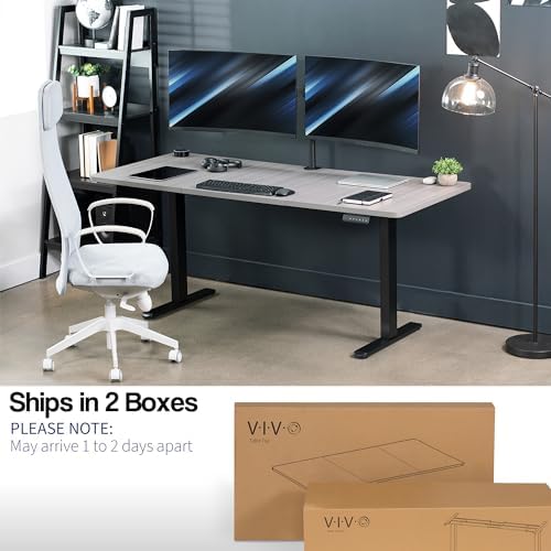 VIVO Dark Gray 71 x 30 in Standing Desk, DESK-KIT-E2B7G