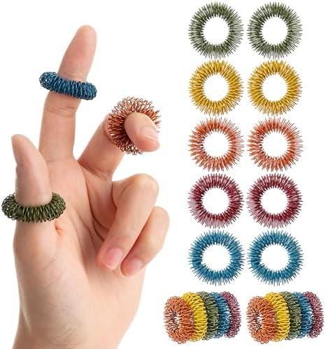 Mr. Pen- Spiky Sensory Rings, 10 Pack, Colorful