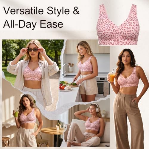 PoseFree Posture Support Bra for Women, Wireless Cross-Back Full Coverage