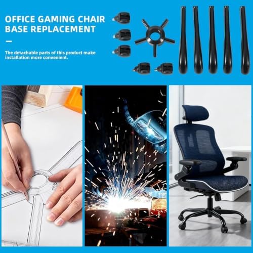 XSZD 28 Inch Heavy Duty Office Chair Base with 5 Casters,Easy to Assemble