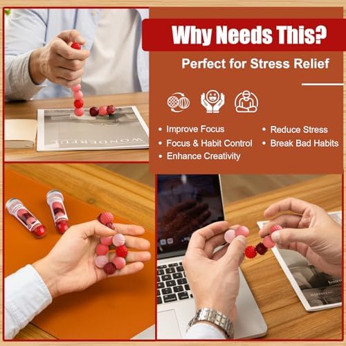 Magnetic Fidget Balls, 6 Pack Silicone Sensory Toys for Adults & Teens