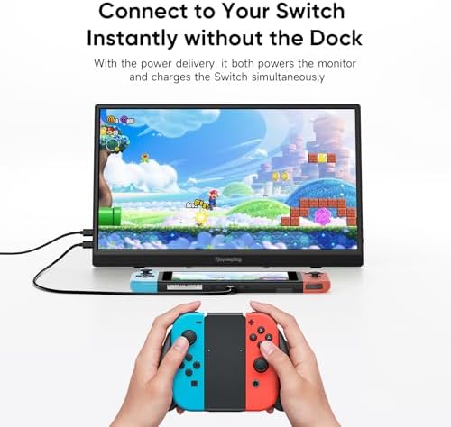 Dopesplay 15.6" Portable Monitor, FHD 1080P Laptop Screen Extender