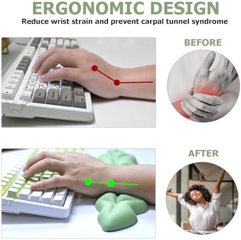 Ergonomic Keyboard Wrist Rest, Leaf Shape Wrist Rest for Computer Keyboard