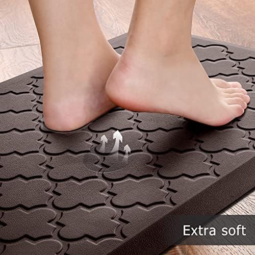 Kitchen Mat 2 PCS Cushioned Anti-Fatigue Floor Mat Standing Mat for Kitchen