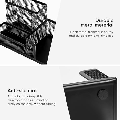 deli Mesh Desk Organizer, Black
