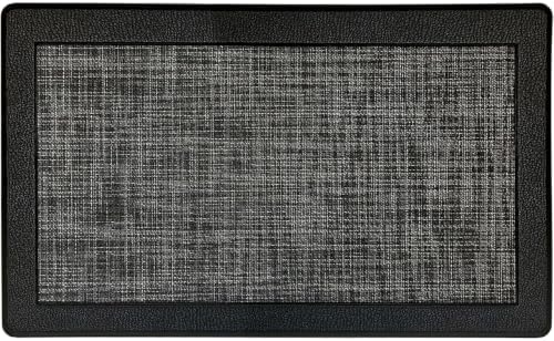 PowerSellerUSA Anti-Fatigue Clarke Comfort Floor Mat, Non-Slip Cushioned Standing Mat, ECO PVC Foam, Easy to Clean, for Kitchen, Bathroom, Living Room & Office Standing Desk, 18" x 30", Black
