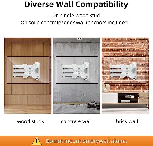 TV Wall Mount, Bracket for Most 13-32 inch LED, LCD Monitor and Plasma TVs, Max VESA 100x100mm by XINLEI, White (MA1330W)