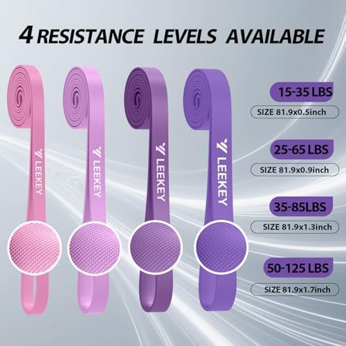 LEEKEY Resistance Bands Set for Pull Up Assistance & Exercise