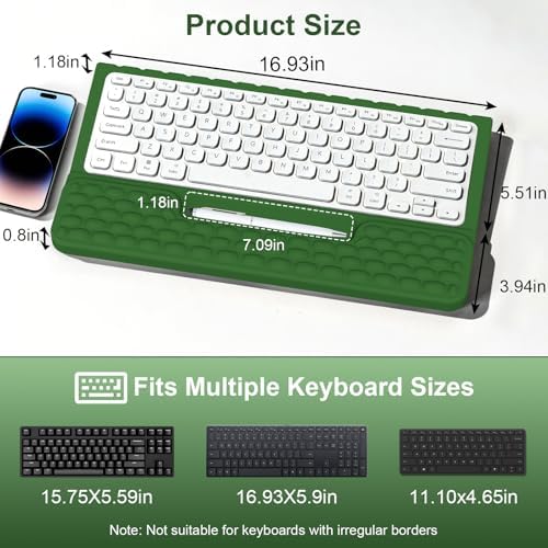 Ergonomic Keyboard Stand with Soft Memory Foam Wrist Rest for Office
