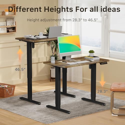 JOY worker Electric Small Stand Up Desk, 35" Whole Piece Height Adjustable