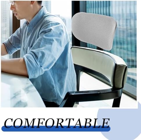 Computer Chair Headrest Attachment Adjustable Black for Office Work