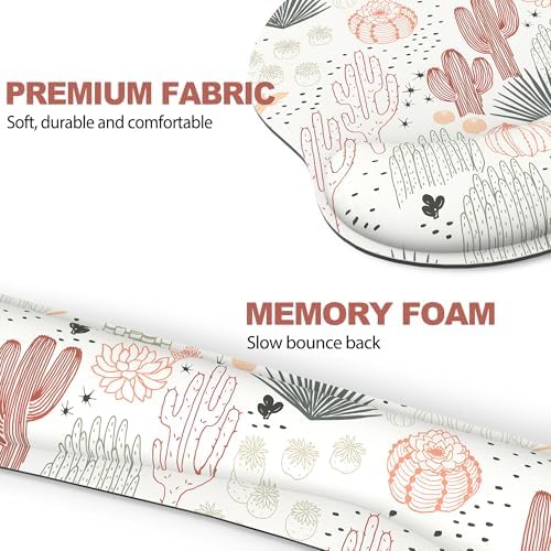 Ergonomic Mouse Pad with Wrist Rest and Keyboard Wrist Rest, Mousepad
