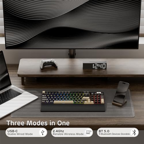 RK ROYAL KLUDGE RK96 RGB Wireless Mechanical Gaming Keyboard w/Wrist Rest