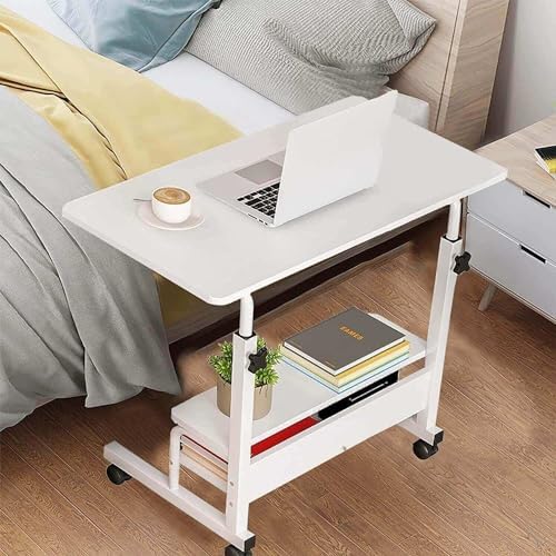 Standing Desk Height Adjustable, Stand up Desk, Easy Lift Height Computer Workstations,Home Office Study Room Portable Small Table White