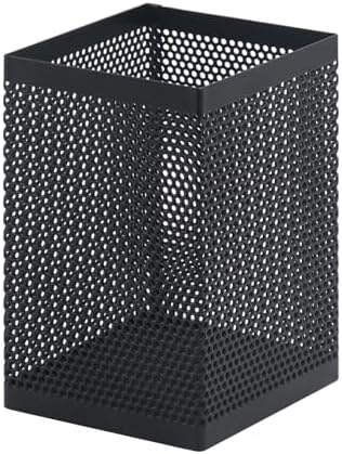 Comix Mesh Pen Holder Desk, Wire Pencil Holder with Foam Pad and Non-Slip Bottom Office Supplies Desk Organizer for Home Office School, 1 Pack