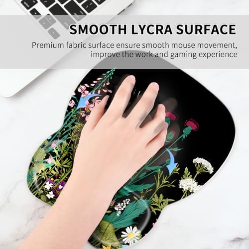 EooCoo Ergonomic Mouse Pad with Wrist Rest, Memory Foam Support Mousepad