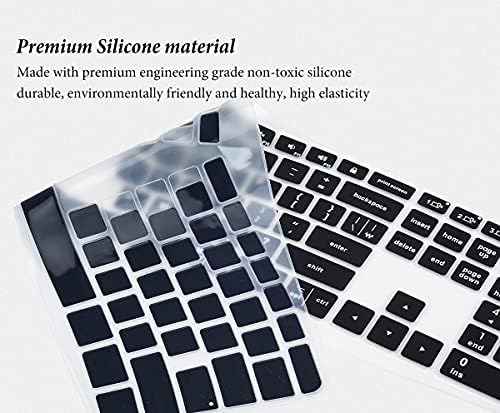 Keyboard Cover Skin for Logitech K860 Ergonomic Keyboard, Logitech Ergo K860 Wireless Ergonomic Keyboard Protector, K860 Split Keyboard Accessories-Black