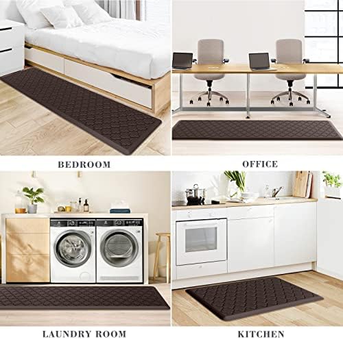 Kitchen Mat 2 PCS Cushioned Anti-Fatigue Floor Mat Standing Mat for Kitchen