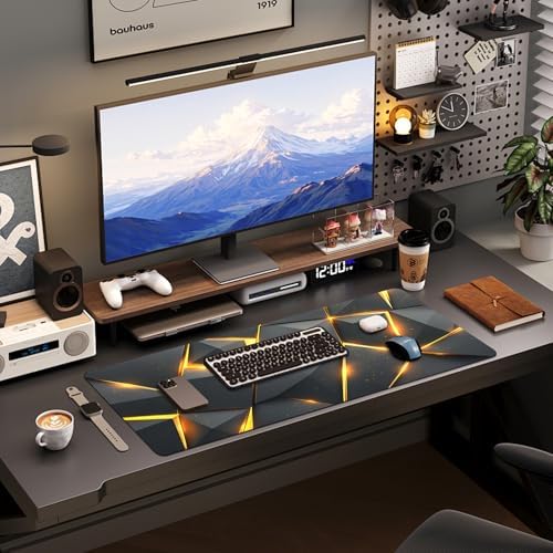 Mouse Pad Gaming - Desk Mat for Keyboard and Mouse - Large Mouse Pads for Desk, Gaming Mousepad with Non-Slip Base, Desks Pad (31.5" X 11.8") for Game, Office and Home