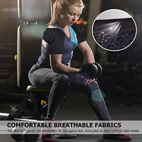 FERCAISH Double Shoulder Brace, Breathable Sports Protective Gear for Chronic Tendinitis Pain Relief, Shoulder Strap Brace for Sleeping Outdoor Lifting Sports(M)