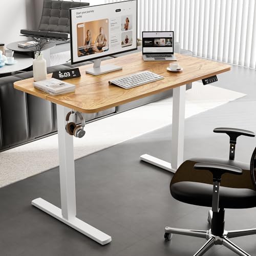 ERGOMAKER 43"x24" Standing Desk, Height Adjustable Sit-Stand Home Office